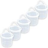 thumbnail of Eimer Deckel lebensmittelecht 3,3 L Liter leer farblos Henkel Kunststoff Set 80 Stück