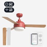 thumbnail of Ventilador de Techo Retro Silencioso con WiFi Rojo 122cm | UNIVERSALBLUE