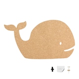 thumbnail of Securit® Tableau en liège silhouette de baleine, inclut des épingles