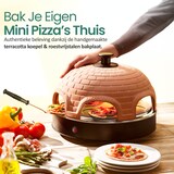 thumbnail of Emerio Pizzarette Origineel - 6 pers. Pizza Oven - Handgem. Terracotta Koepel - 6 Geïsol. Bakspatels - RVS bakplaat - PO-115984 1200W