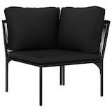 thumbnail of vidaXL 6-delige tuin loungeset met kussens zwart PVC