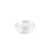 thumbnail of Premium Quality, Sausbakjes met deksel 78 ml rond, aPET Ø 7,8 x 2,7 cm transparant