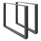 thumbnail of ECD Germany Tischbeine 2er Set 70x72 cm Anthrazit | Vierkantprofil Stahl, pulverbeschichtet, Industrial Tischkufen Esstisch DIY