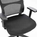 thumbnail of ZIK Silla de oficina giratoria ergonómica Reposacabezas y reposabrazos ajustables en altura, soporte lumbar - Negro