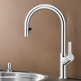 thumbnail of BLANCO CARENA-S Vario Küchenarmatur Wasserhahn Hochdruck chrom Schlauchbrause