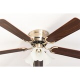 thumbnail of Deckenventilator Kisa Deluxe MA Rosenholz / Walnuss mit Licht 105
