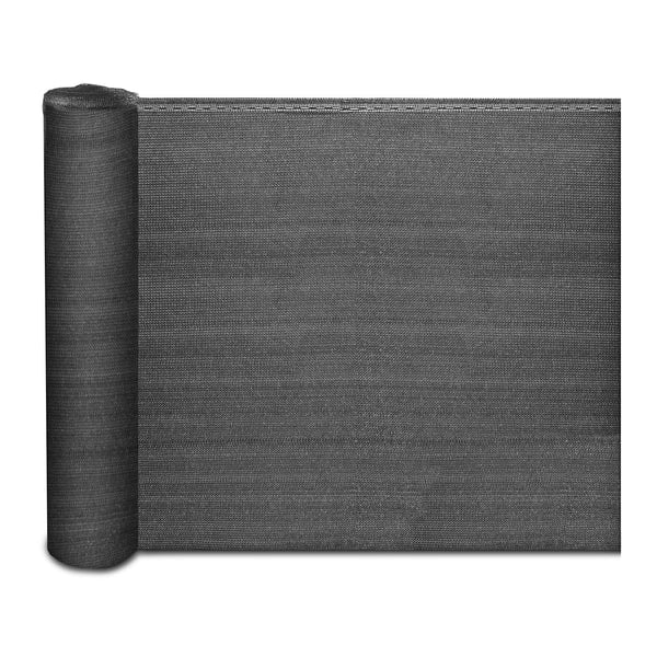 Zaunblende "Marius" - Schattiergewebe 150g/m² mit Befestigungszubehör - Sonnenschutz Sichtschutz Windschutz / 1,2 x 6 m - Anthrazit