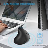 thumbnail of Souris Ergonomique Sans Fil Rechargeable Pour Gaming Avec Précision Laser Noir YONIS