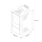 thumbnail of Poêle à granulés air Anita 9,4 kW Noir Sannover