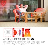 thumbnail of Heat Hexa Infrarot-Heizstrahler 800/1200/2000W Halogen IP34 LED Schwarz