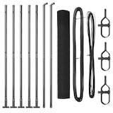 thumbnail of vidaXL Zaunpfosten Grau 10 x 0,8 m (19 x 19 mm Maschen) Stahl und PVC