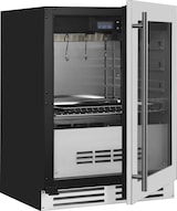 thumbnail of Dry Age Schrank CHARTREUX | 1x abschließbare Glastür + LED | 127 Liter, HxBxT 82x59,5x57cm | +1/+25°C | Edelstahl Schwarz | + CHEFGASTRO Geschirrtuch