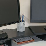 thumbnail of Soporte Elevador para Monitores de Madera Ajustable en Longitud y Ángulo para 2 Pantallas de Ordenador Portátil 80-117x23,5x10 cm