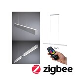 thumbnail of Paulmann LED Pendelleuchte Smart Home Zigbee Aptare   2700K 2.050lm / 2.050lm 18 / 1x18W Alu gebürstet dimmbar 79815