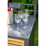 thumbnail of Tarrington House Estação de serviço Ateo com portas giratórias, alumínio/madeira de eucalipto, 114 x 60 cm, preto/natural