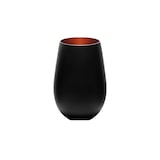 thumbnail of Stolzle set 6 bicchieri Olympic vetro cristallino cl 46,5 H 120 Ø 85 mm esterno nero interno bronzo