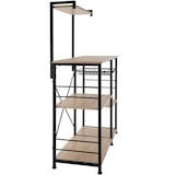 thumbnail of tectake Etagère de cuisine Crawley réglable en hauteur 90x40x131,5cm - Bois clair industriel, Chêne Sonoma -404755