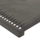 thumbnail of vidaXL LED Kopfteil Dunkelgrau 103x16x78/88 cm Samt