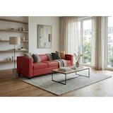 thumbnail of Sofá de 3 lugares Sofá Lounge Lille ~ imitação de pele, vermelho