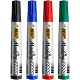 thumbnail of BIC Marking 2000 Permanentmarker 51% Recycelt Mittel Rundspitze 1,7 - 1,7 mm Farbig sortiert 4 Stück