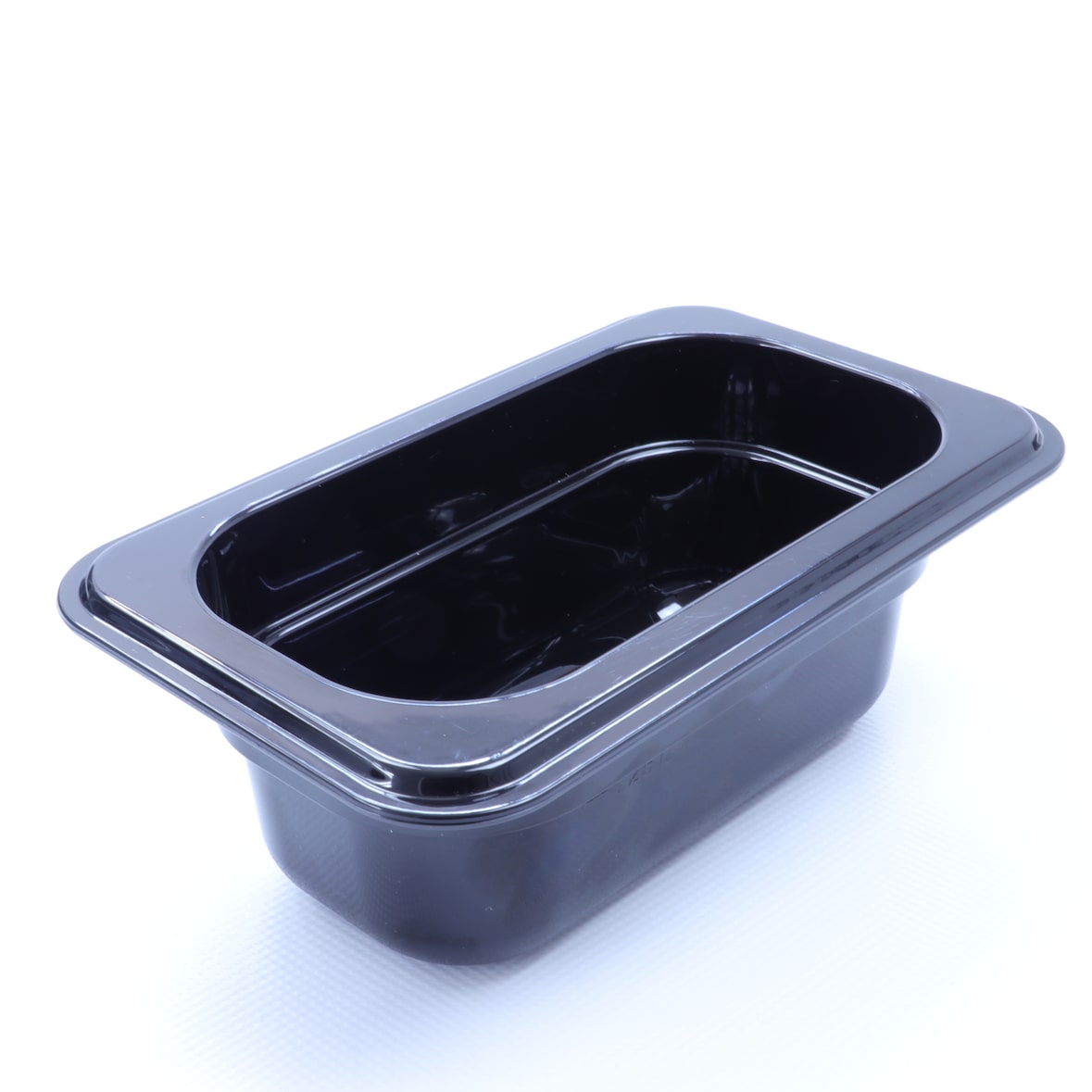 Kunststoff GN 1/9 Polycarbonat schwarz Gastronormbehälter GN-Behälter 0,6 Liter Tiefe 65mm