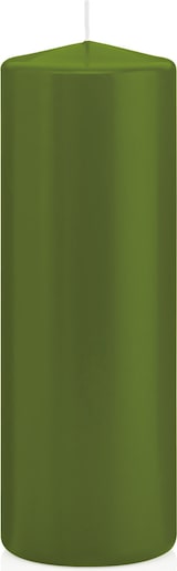 thumbnail of Stumpenkerzen Olive Ø 68 x 200 mm, 12 Stück