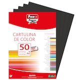 thumbnail of Paquete 50 Cartulinas 180g. A4 negro
