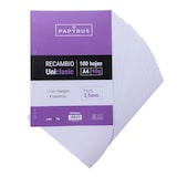 thumbnail of Recargas A4 100 folhas 90 gsm 3,5 mm pautadas com margem e perfurações