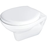 thumbnail of Wand WC Weiß Tiefspüler spülrandlos mit Softclose Sitz