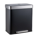 thumbnail of SVITA LT2X30 Mülleimer 60l Treteimer Tretmülleimer Abfalleimer 2 Fächer freistehend mit Deckel inkl. Inneneimer Schwarz