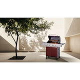 thumbnail of Tarrington House 4-Hauptbrenner + Seitenbrenner Gasgrill Paxton, Grillfläche 41 x 71 cm, Ablagetisch, fahrbar, Stahl, mattrot