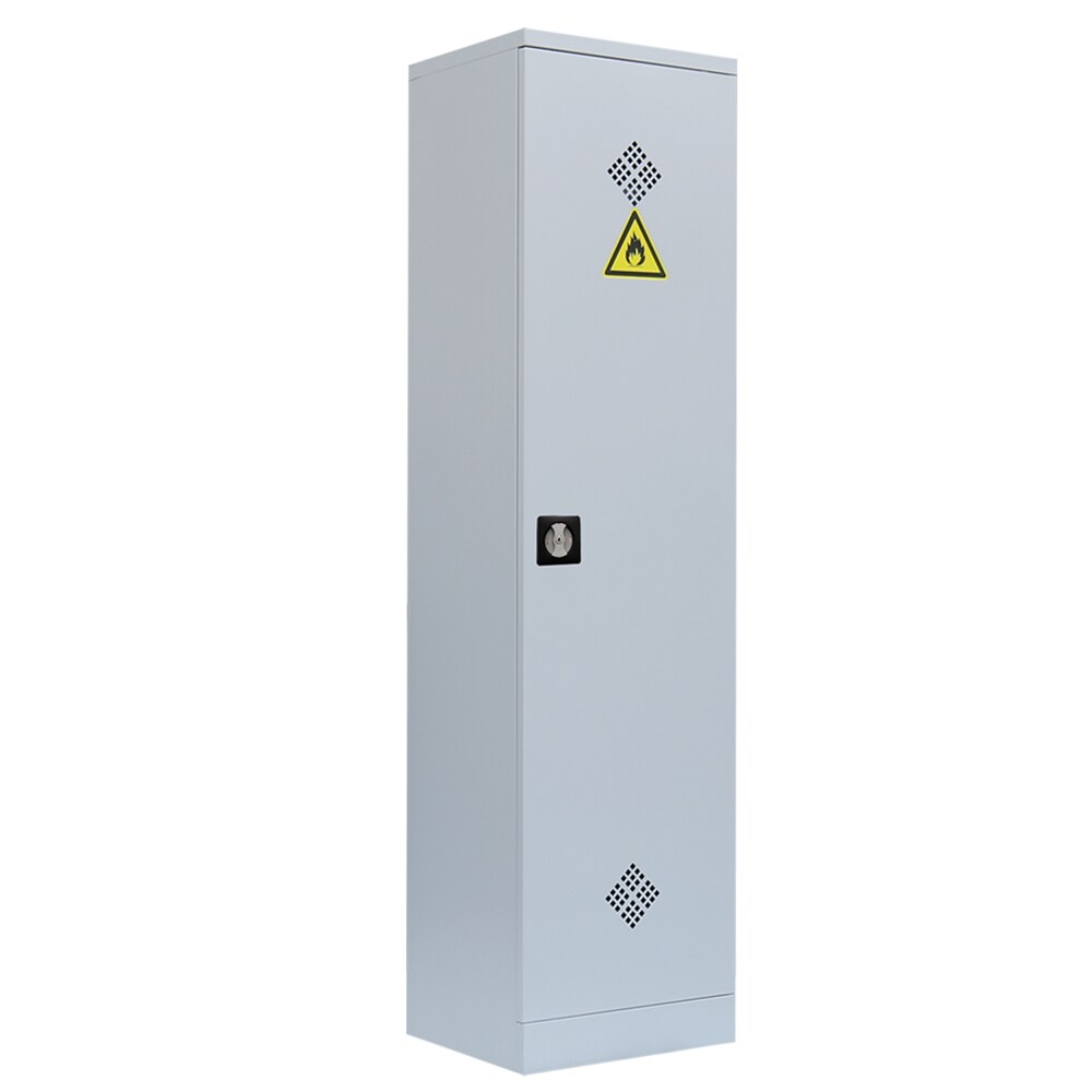 Lüllmann® Umweltschrank, 1 Tür, 4 Wannenböden, 1950 x 500 x 422 mm, lichtgrau