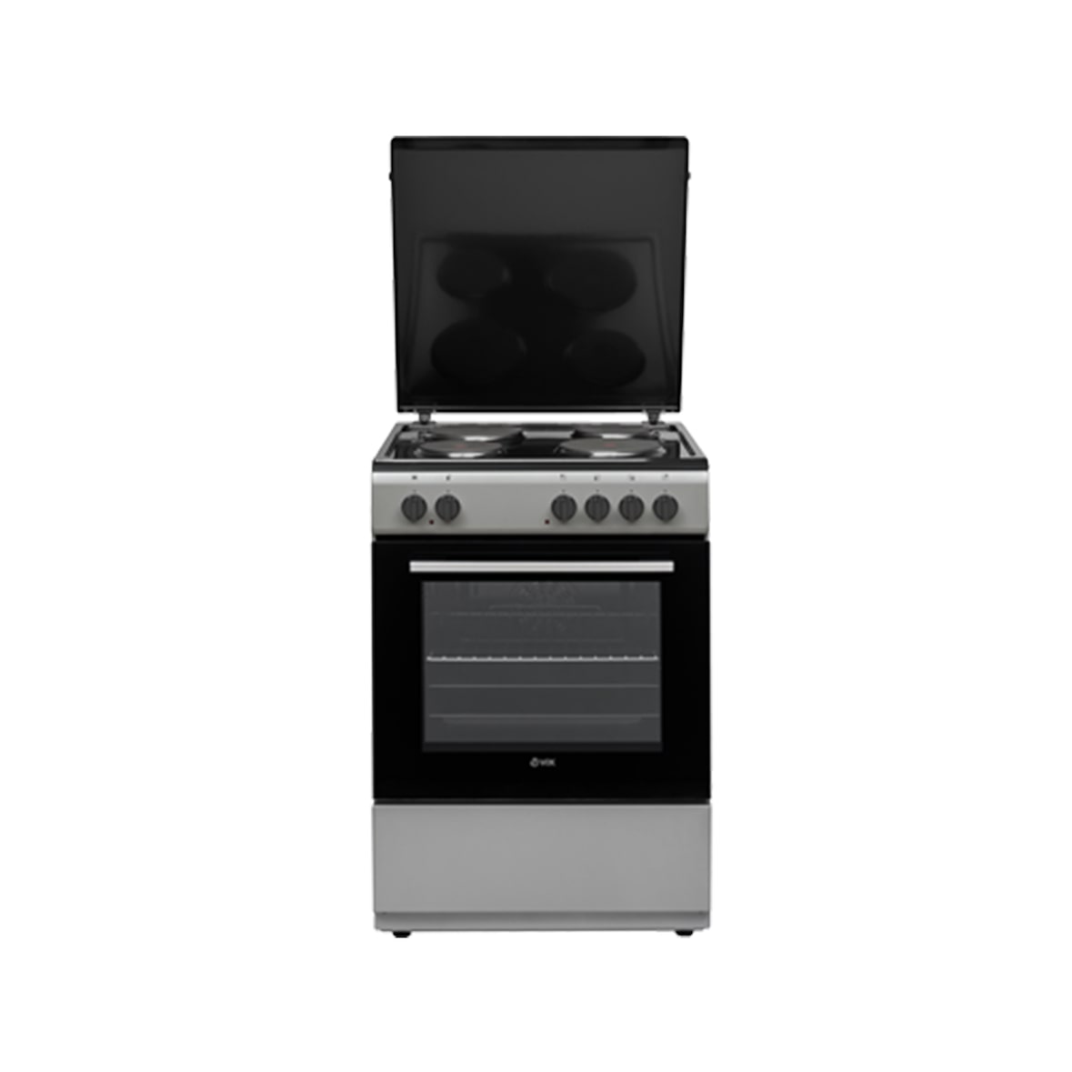 Fogão Elétrico VOX EHT6125S, Largura: 60cm, Classe energética A, 4 queimadores elétricos, Forno elétrico,