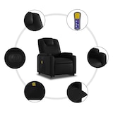 thumbnail of vidaXL Massagesessel mit Aufstehhilfe Elektrisch Schwarz Kunstleder