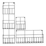 thumbnail of LOFT42 Maggy Tijdschriftenrek - Metaal - Mat Zwart - 3 Vaks