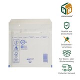 thumbnail of 400 x Luftpolsterversandtasche (weiss) CD (180 x 165 mm) gepolsterte CD und DVD Versandtasche Polsterversandtaschen Briefumschlag BB-Verpackungen
