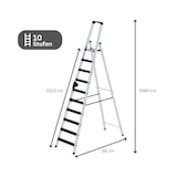 thumbnail of PROREGAL Stufen-Stehleiter einseitig begehbar mit clip-step relax 10 Stufen