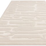 thumbnail of Teppich Hoch-Tief-Muster | Strukturteppich 200x290cm, 1,5cm Florhöhe | Elfenbein | Langlebig & formstabil | EDEN-Kirkby Kollektion | Kadima Design