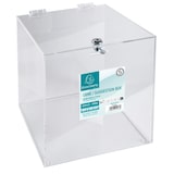 thumbnail of EXACOMPTA Urna trasparente con lucchetto per votazioni, cod. 89158D in PMMA (acrilico) trasparente, resistente ai raggi UV. Dimensioni 25x25x25 cm