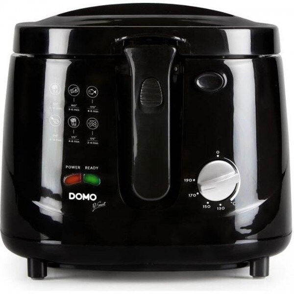 Friteuse Electrique   DO461FR  classique - Noir usage non-intensif DOMO