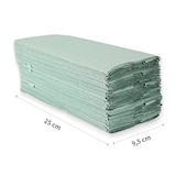 thumbnail of Papierhandtuch 1-lagig "Recycling" gelegt, C-Falzung Grün 24x152 Stück 32x25 cm