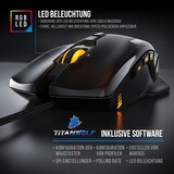 thumbnail of Titanwolf Gaming-Maus kabelgebunden, USB Gaming Laser Mouse mit 10800 dpi, RGB LEDs, Gewichts-Justierung