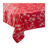 thumbnail of Nappe de Fêtes Canevas Rouge & Etoiles pailletées 140 x 360 cm