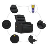 thumbnail of vidaXL Massagestoel verstelbaar kunstleer zwart