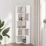 thumbnail of vidaXL Eck-Bücherregal 5 Böden Weiß 50x50x179 cm Holzwerkstoff
