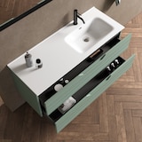 thumbnail of AQA Design Composizione da bagno in MDF vasca DX 4 pezzi SOLMIRA verde salvia L.121 P.46,5 H.190 MPSO41-SAL