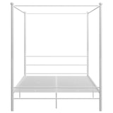 thumbnail of vidaXL Himmelbett Weiß Metall 160x200 cm