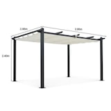 thumbnail of Pergola en aluminium CORDOBA - Ecru - 4 x 3 m AUCUNE