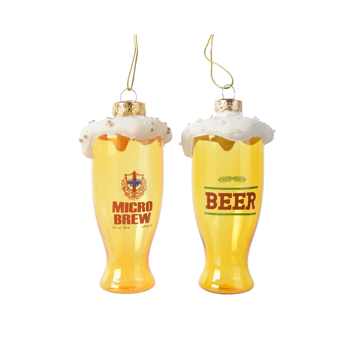 Christbaumschmuck Bierglas Weihnachtskugeln Weihnachtsbaumschmuck Orange Alkohol