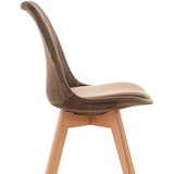 thumbnail of Silla Linares En Estilo Nórdico Marrón oscuro/Terciopelo